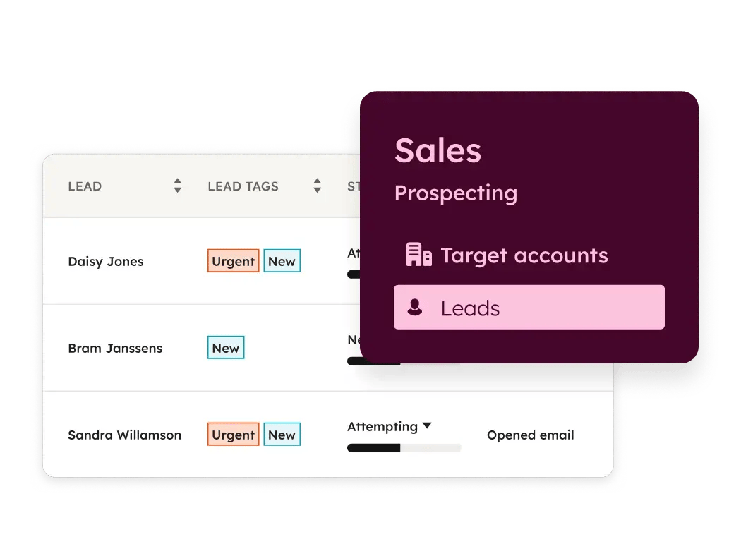 Sales Hub - Sales Lead Management Feature
