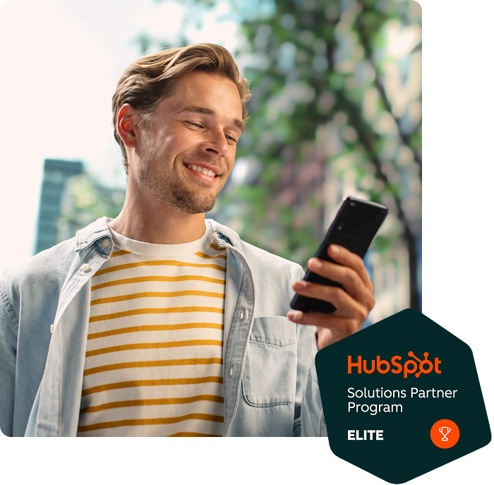 Man Wearing Casual Clothes and Using Smartphone