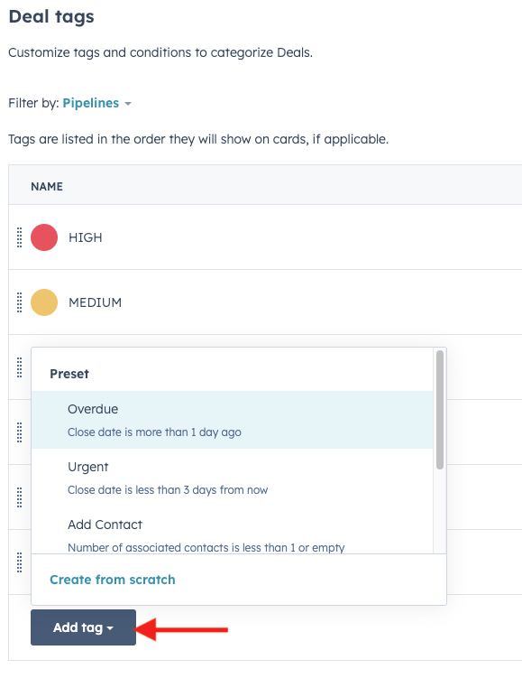 Add Tag Highlight