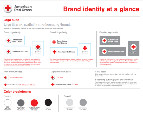 American Red Cross brand identity