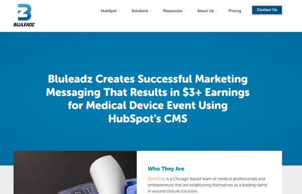 product case study examples BZ-BandGrip case study