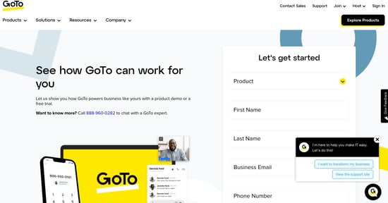 2023 GoTo Meeting Demo Page