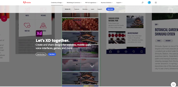 Adobe-XD-website