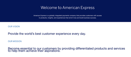 American-Express-Mission-Statement