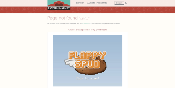 Eastern Market's 404 Page