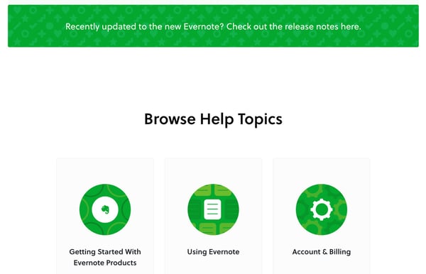 Evernote Help Page 2023
