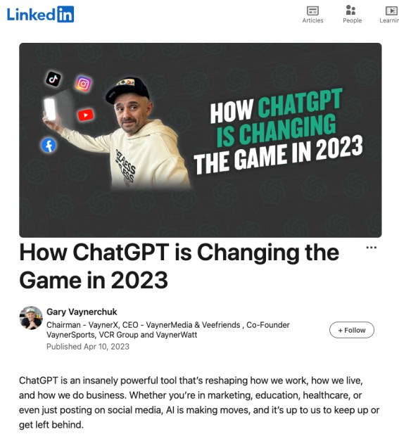 GaryVee ChatGPT Opinion Piece