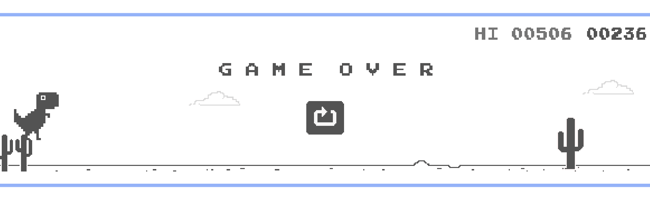 Google Dinosaur Game Screenshot
