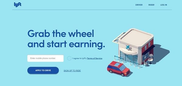 Lyft Landing Page