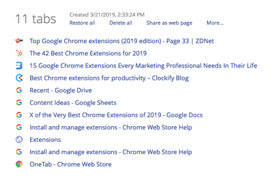 OneTab: A Google Chrome Extension Review and Tutorial
