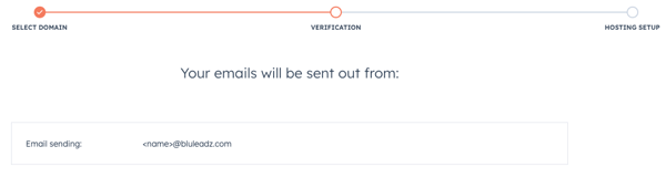 Sending Domain verification
