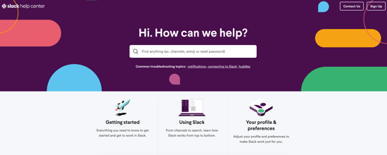 Slack Support Center 2023