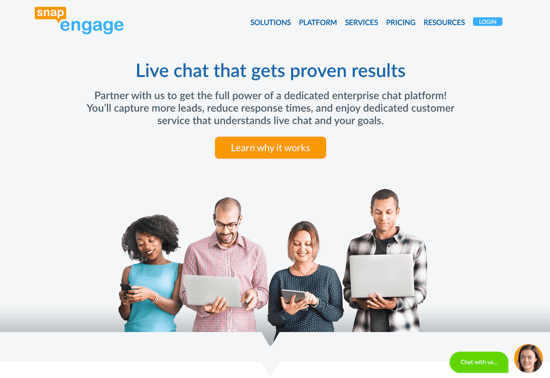 SnapEngage Homepage