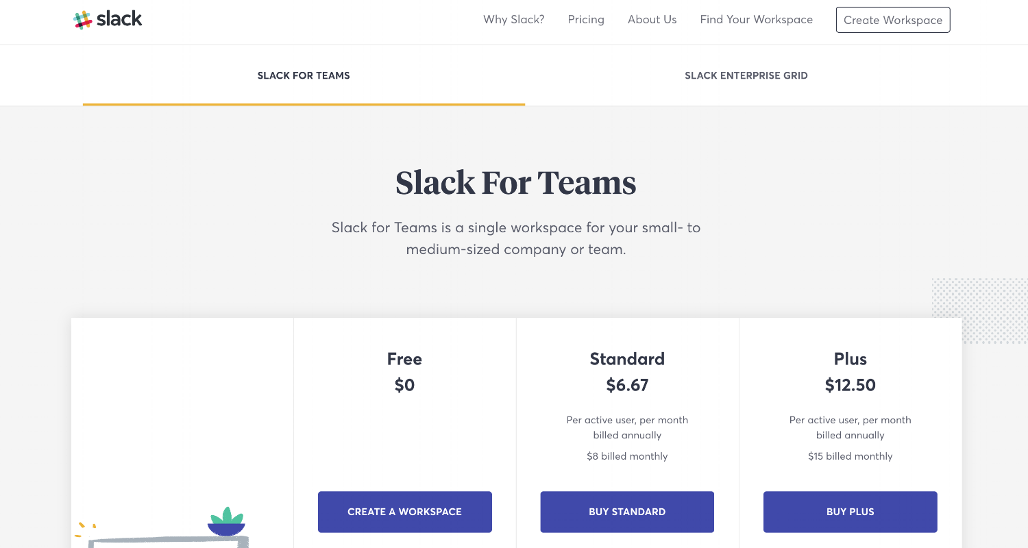 slack plan pricing slack plan pricing