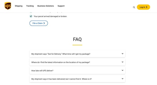 UPS FAQs