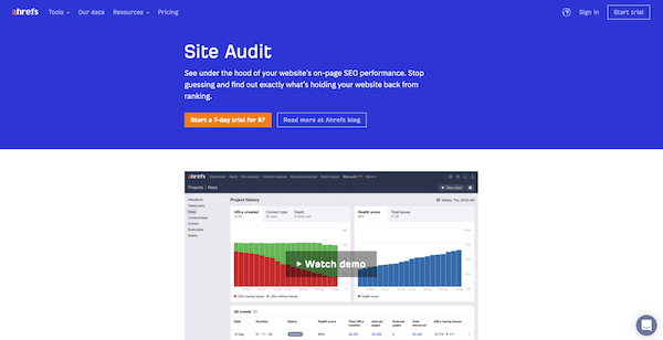 ahrefs-site-audit