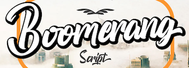 boomerang-script-font