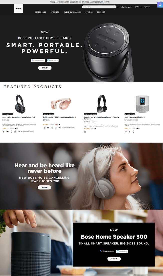 bose-website-design