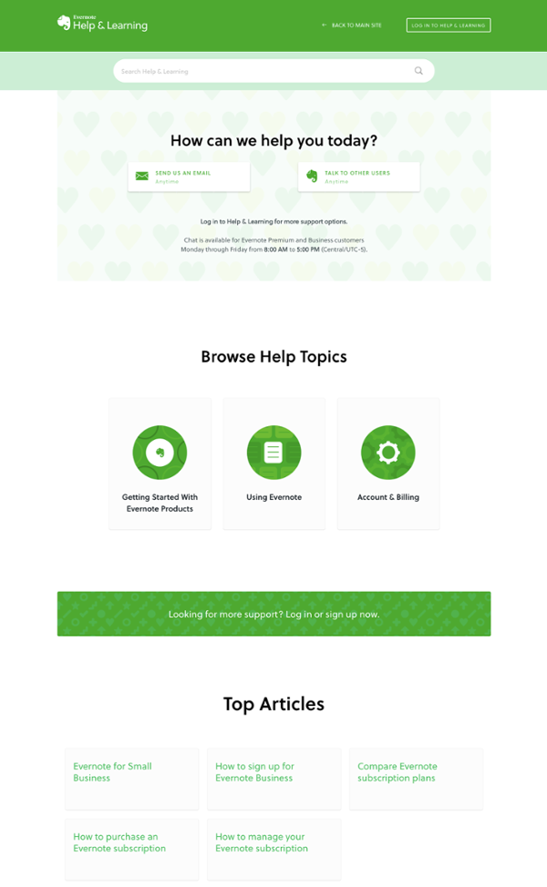 evernote knowledge base example-1