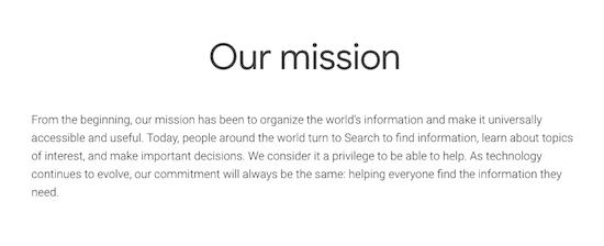 google-mission