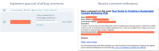 how to manage comments on a blog