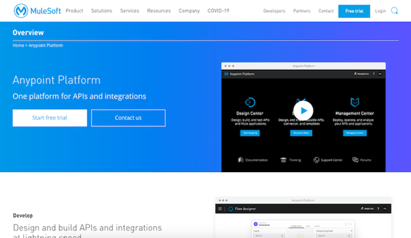 mulesoft homepage