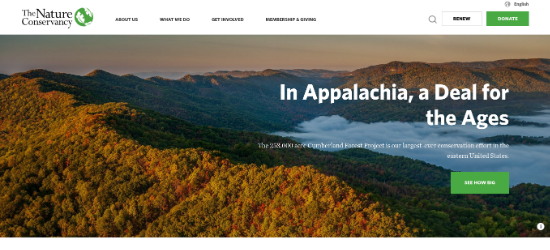 nonprofit-the-nature-conservancy-website