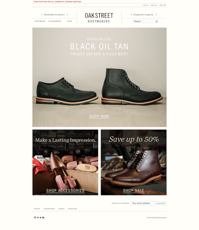 oakstreet-bootmakers-website-design