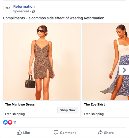 reformation-facebook-ad