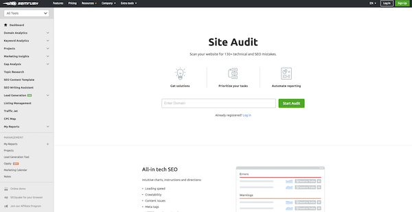 semrush-site-audit