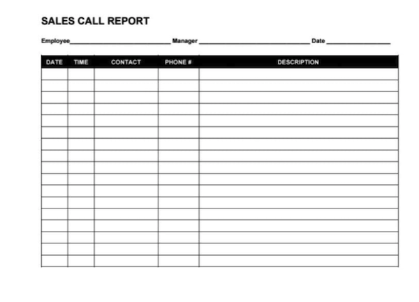 simple-sales-call-report