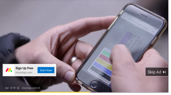 example of a skippable in-stream ad