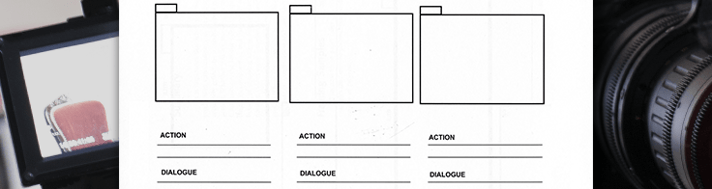 Image of a common storyboard template.
