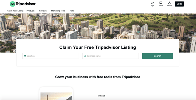 tripadvisor business listing