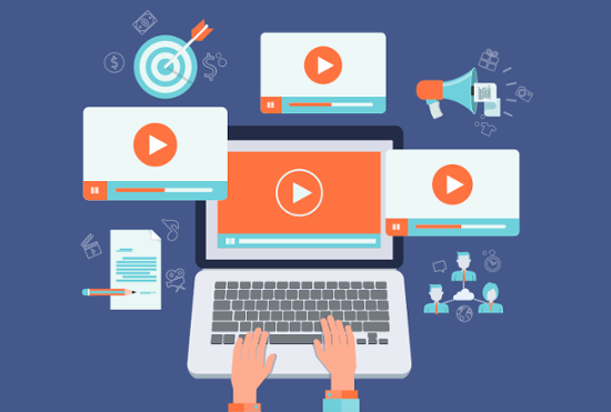 using video online, in emails, and social media