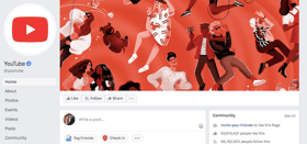 youtube-facebook-страница