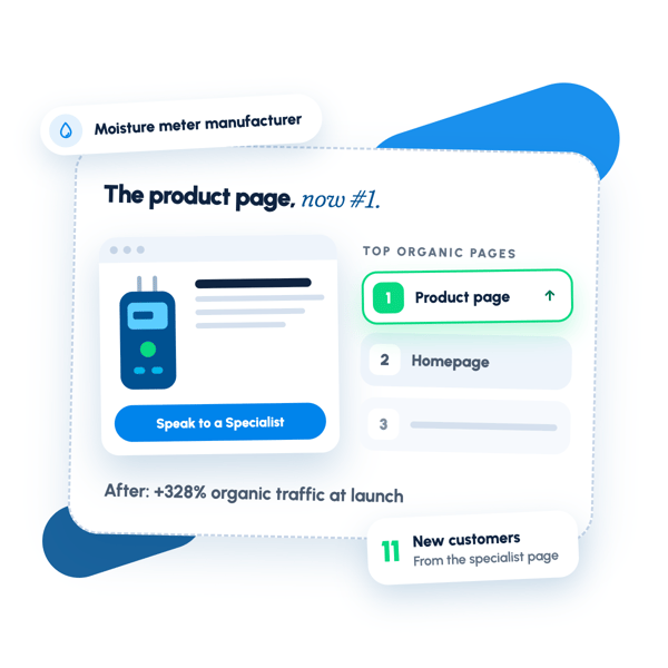 Product pages that outrank the homepage