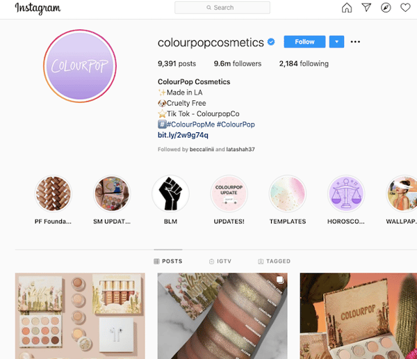 Colourpop-instagram