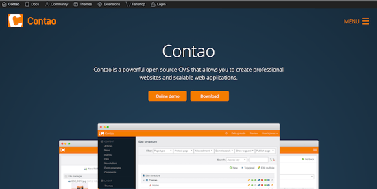 Contao Homepage