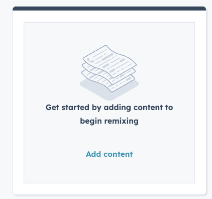 Content Remix Add Content Window