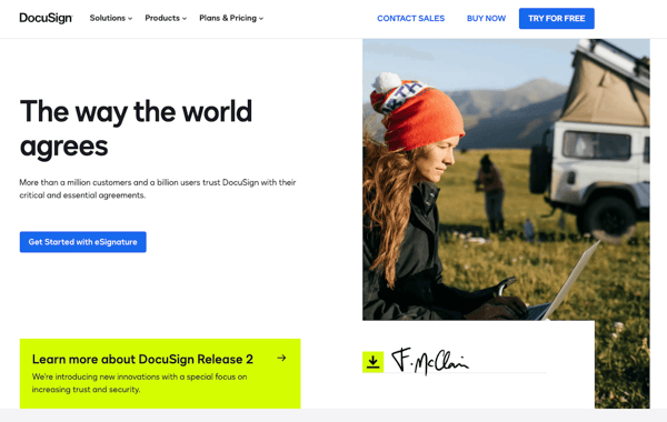 DocuSign IT Website