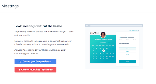 HubSpot Meetings Tool (2/6)