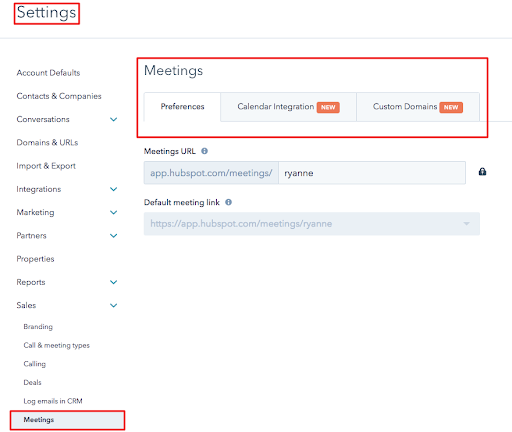 HubSpot Meetings Tool (3/6)