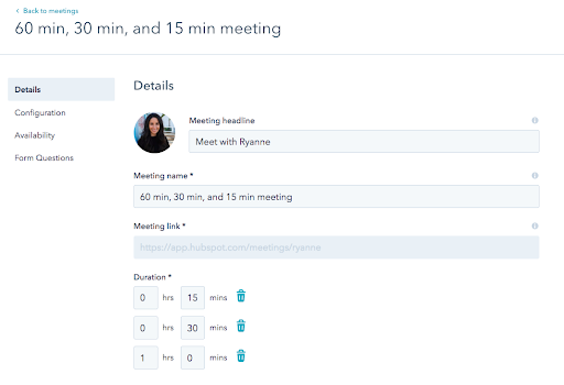HubSpot Meetings Tool (5/6)
