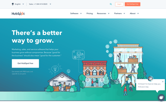 HubSpot Homepage Nov 2018