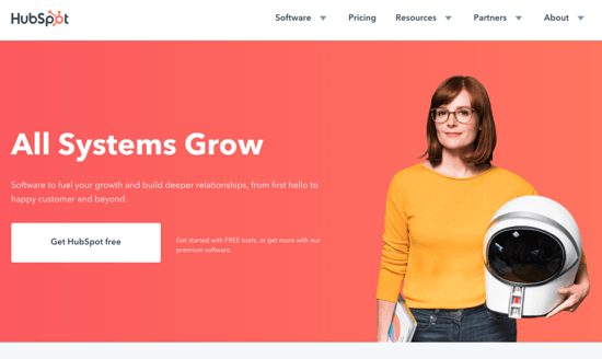 HubSpot Homepage