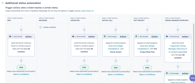 Additional Status Automation