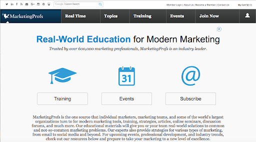 MProfs Homepage 12