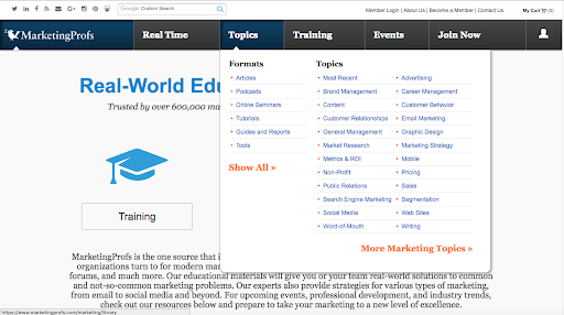 MProfs Homepage 22