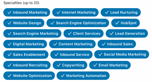 LinkedIn-specialties